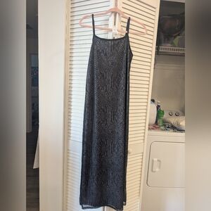 Express NWT Black Snake Print Slip Dress‎ Size 5/6